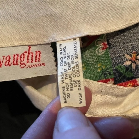 70's Vintage Vicky Vaughn Junior Patchwork Prairie‎ Dress - Picture 8 of 9